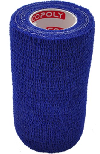 Poza cu Bandaj elastic autoadeziv 10cm - Albastru