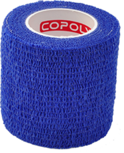 Poza cu Bandaj elastic autoadeziv 5cm - Albastru