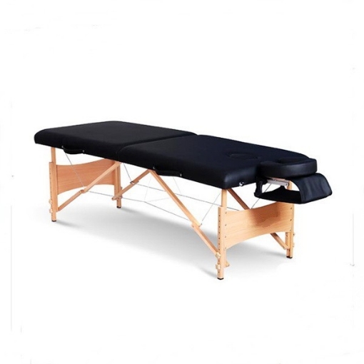 Poza cu Pat masaj lemn - 220cm Crem