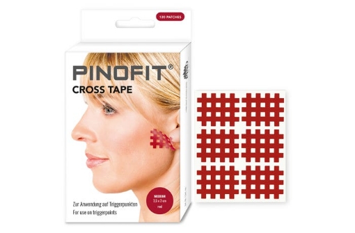 Poza cu Plasturi Cross Tape - Rosu Medium Pinotape