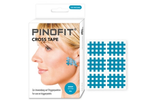 Poza cu Plasturi Cross Tape - Albastru Medium Pinotape
