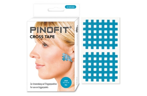 Poza cu Plasturi Cross Tape - Albastru Large Pinotape