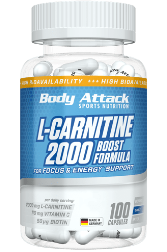 Poza cu L-CARNITINA 2000 BODY ATTACK - 100 CAPS