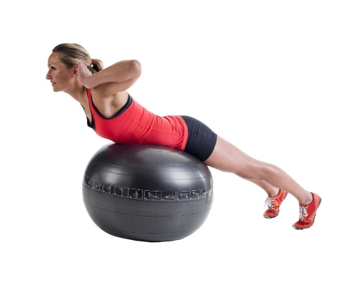 Poza cu MINGE GYM 75 CM NEGRU + POMPA P2I