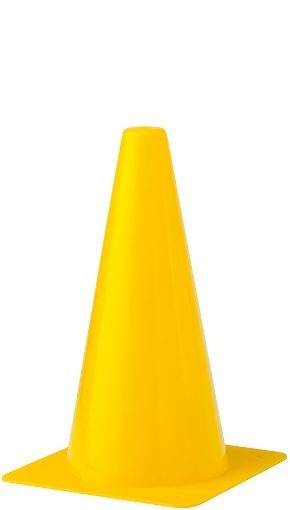Poza cu Con Plastic Antrenament 30cm - Galben 