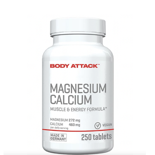 Poza cu Magneziu + Calciu  - 250 tablete Body Attack