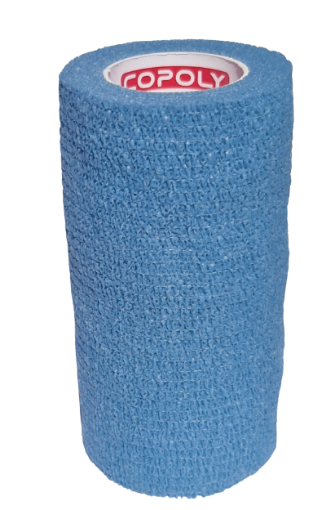 Poza cu Bandaj elastic autoadeziv 10cm - Albastru Azur