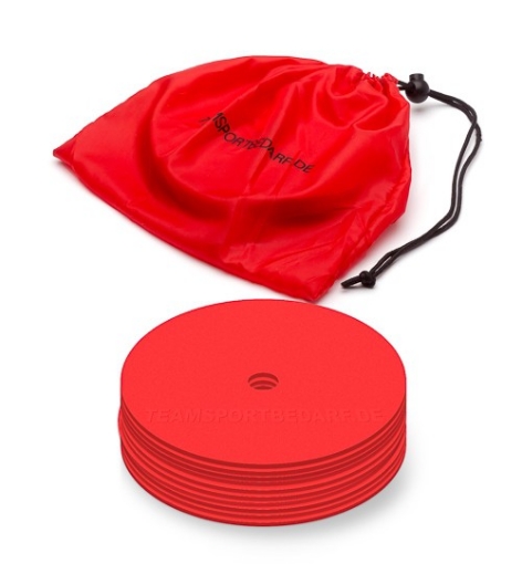Poza cu Set 10 Copete Plate Rosu