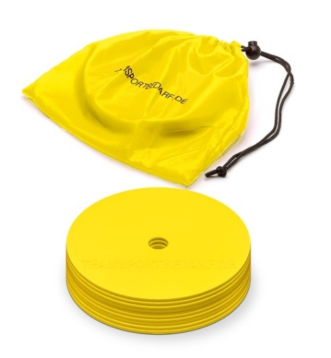 Poza cu Set 10 Copete Plate Galben 