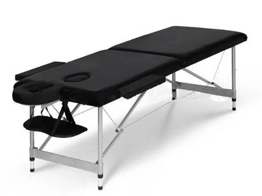Poza cu Pat masaj aluminiu - 220cm Negru