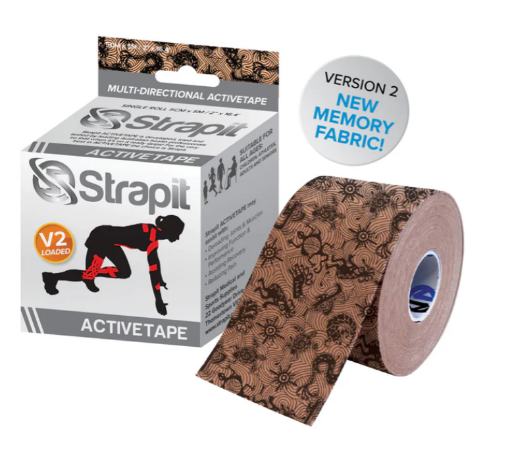 Poza cu DYNAMIC ACTIVETAPE 5CM x 5M  - BEJ/NEGRU STRAPIT