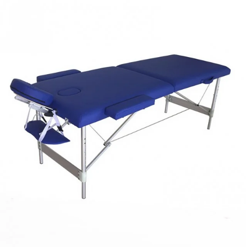 Poza cu Pat masaj aluminiu - 220cm Albastru