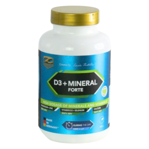 Poza cu D3 + MINERALE FORTE - 60Capsule Z-Konzept