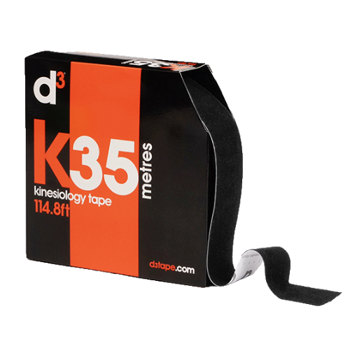 Poza cu K35 Banda Kinesiologica Negru 5cm x 35m - d3Tape
