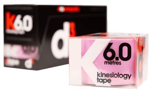 Poza cu K6.0 Banda Kinesiologica Roz Candy 5cm x 6m - d3Tape