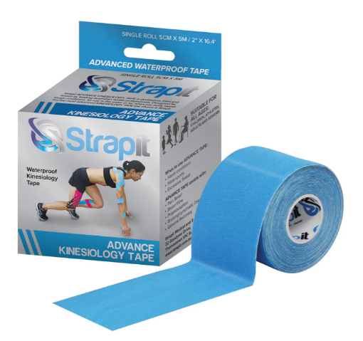 Poza cu Banda Kinesiologica Advance 5cm x 5m Albastru - Strapit