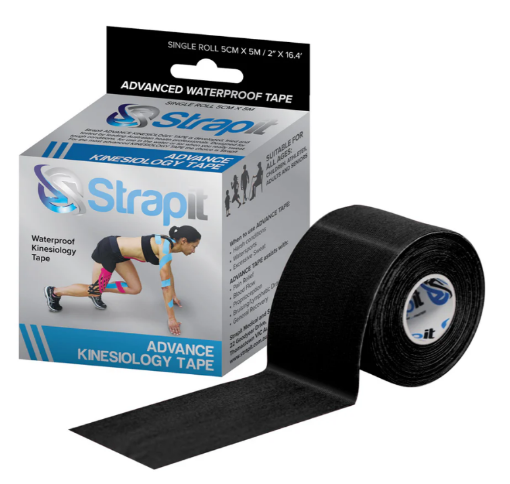 Poza cu Banda Kinesiologica Advance 5cm x 5m Negru - Strapit