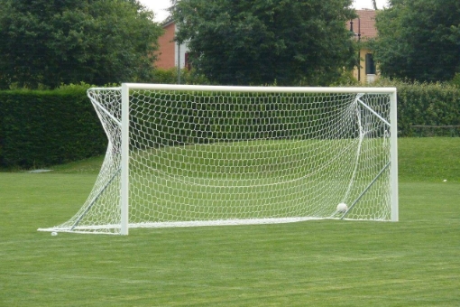 Poza cu Poarta Fotbal Mobila Aluminiu 7.32x2.44 m, cu cadru fix de sol