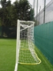 Poza cu Poarta futsal otel 3x2 m, montata in manșoane, cu suporturi sudate si lant pentru plasa
