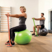 Poza cu Minge Gimnastica 65cm Gri - PINOFIT® ANTIBURST