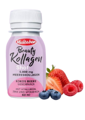 Poza cu Beauty Colagen Shot 60ml Cocos si Fructe de padure - Multaben 